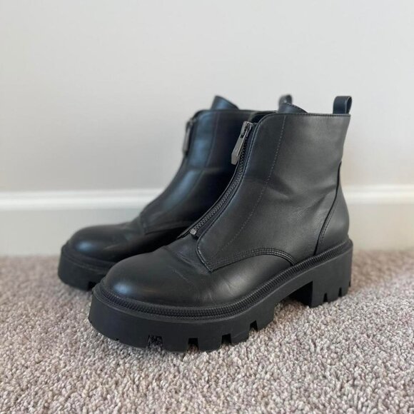 Marc Fisher Women's Zippa Heeled Chunky Chelsea Booties Size 6.5 - Picture 4 of 9